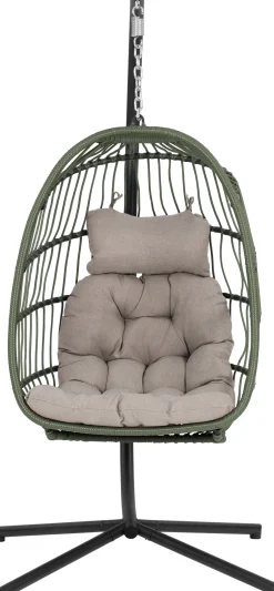 Intratuin Hängesessel mit Gestell klappbar Pax grün