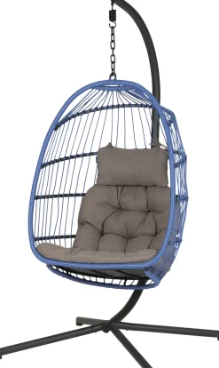 Intratuin Hängesessel mit Gestell klappbar Pax violett