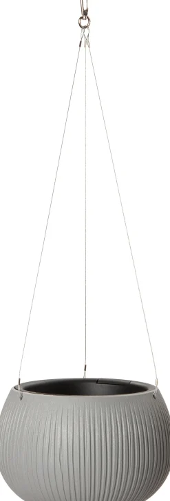 Intratuin Hängetopf Joselyn grau D 24 H 16 cm