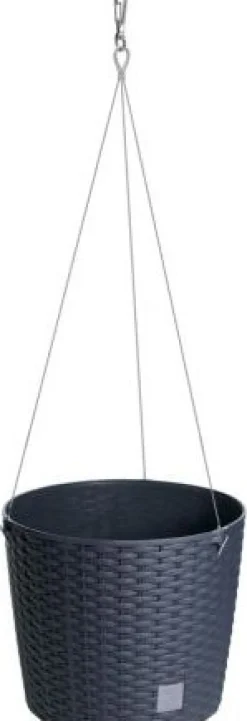 Intratuin Hängetopf Rato anthrazit D 25,6 H 21,9 cm