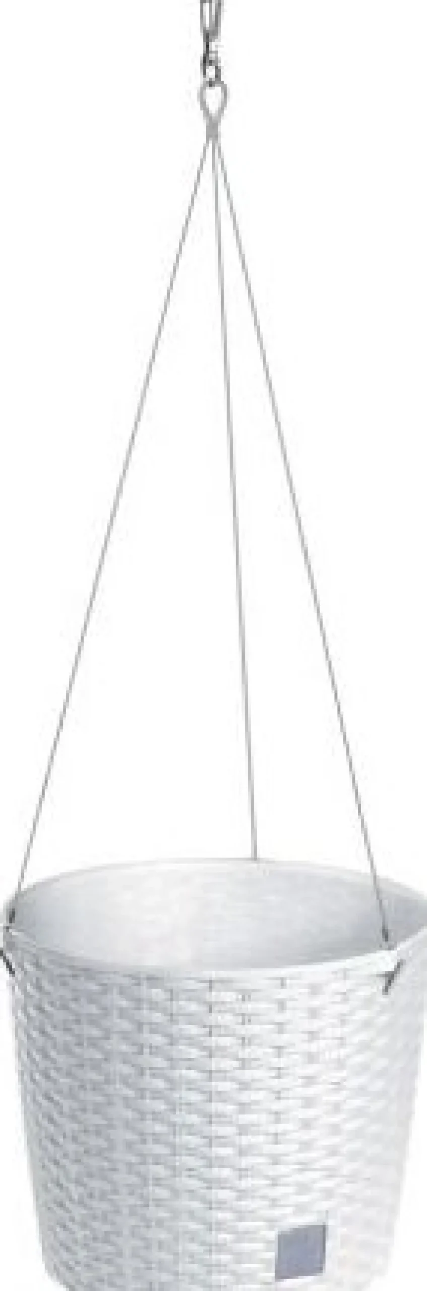 Intratuin Hängetopf Rato weiß D 25,6 H 21,9 cm