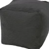 Intratuin Hocker Rib schwarz 45 x 45 x 45 cm