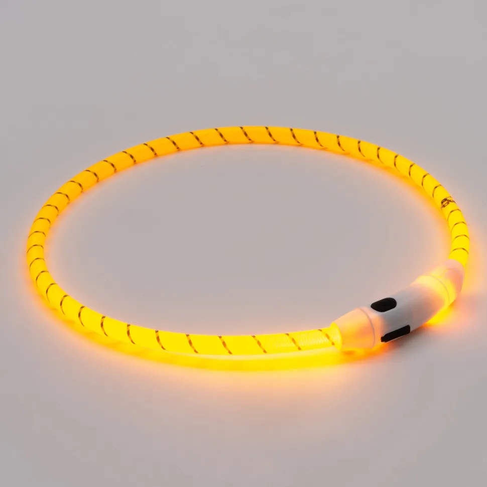 Intratuin Hundehalsband LED gelb 65 cm