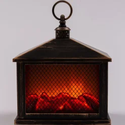 Intratuin Kamin schwarz / gold 21 x 10,5 x 24 cm