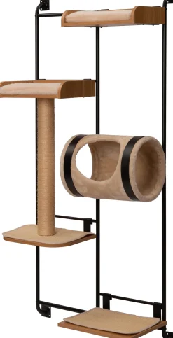 Intratuin Katzenmöbel Wand braun 75 x 35 x 160 cm