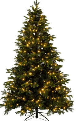 Intratuin künstlicher Weihnachtsbaum Metta mit 500 warmweißen Lichtern D 145 H 210 cm