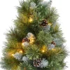 Intratuin Künstlicher Weihnachtsbaum grün D 34 H 60 cm 25 LEDs warmweiß