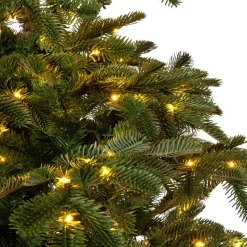 Intratuin Künstlicher Weihnachtsbaum Nordman grün D 130 H 210 cm mit 800 LEDs warmweiß