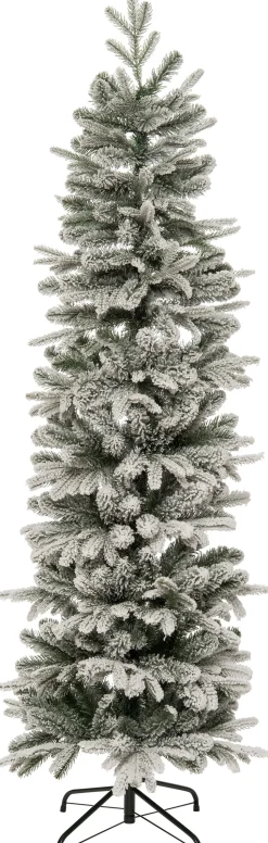 Intratuin Künstlicher Weihnachtsbaum splitz grün / weiß D 61 H 180 cm