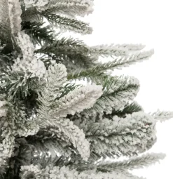 Intratuin Künstlicher Weihnachtsbaum splitz grün / weiß D 61 H 180 cm