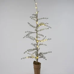 Intratuin künstlicher Weihnachtsbaum mit Schnee und Beleuchtung 28 x 15 x 130 cm
