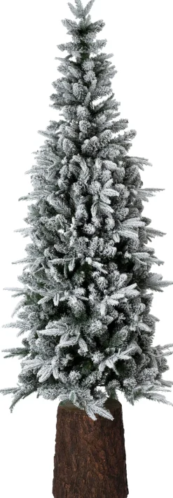 Intratuin künstlicher Weihnachtsbaum Tronk verschneit auf Stamm mit 250 Lampen warmweiß D 79 H 210 cm