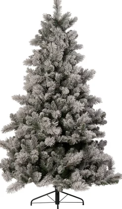 Intratuin Künstlicher Weihnachtsbaum Mesa mit Schnee grün D 140 H 210 cm mit 450s warmweiß