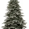Intratuin Künstlicher Weihnachtsbaum Glis frosted grün H 185 cm