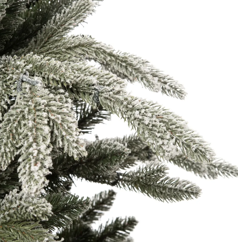 Intratuin Künstlicher Weihnachtsbaum Glis frosted grün H 185 cm