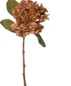Intratuin Kunstblume Hortensie 49 cm braun