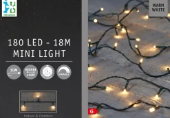 Intratuin Lichterkette 18 m mit 180 LEDs warmweiß