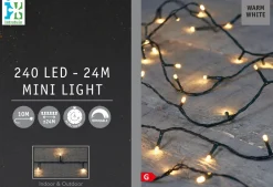 Intratuin Lichterkette 24 m mit 240 LEDs warmweiß