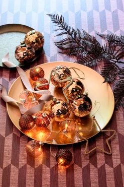 Intratuin Lichterkette 10 Weihnachtskugeln warmweiß 1,65 m