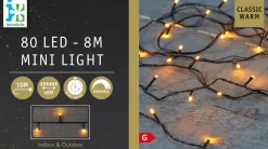Intratuin Lichterkette außen 8 m mit 80 LEDs klassisch warm