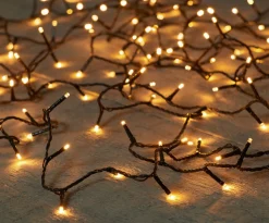 Intratuin Lichterkette schwarz 12 m mit 240 Reiskorn-LEDs klassisch warm