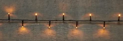 Intratuin Lichterkette schwarz 8 m mit 160 Reiskorn-LEDs klassisch warm