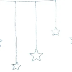 Intratuin Lichtervorhang Sterne mit 364 LEDs warmweiß 2 m