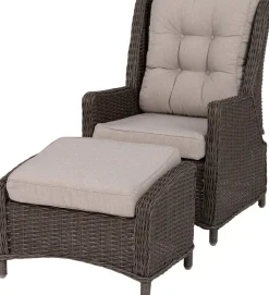 Intratuin Loungesessel verstellbar Sanur dunkelbraun