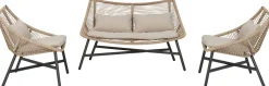 Intratuin Lounge-Set Saar 4-Sitzer Rattan natur