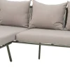 Intratuin Loungesofa Iris 3-Sitzer mit Chaiselongue grün