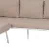 Intratuin Loungesofa 3-Sitzer Iris mit Chaiselongue natur / weiß