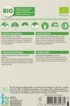 Intratuin Mairübe (Brassica rapa 'Platte Witte Mei') (BIO) Samen