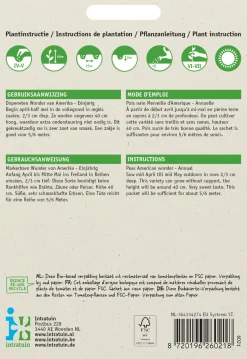 Intratuin Markerbsen (Pisum Sativum 'Wonder van Amerika') Samen