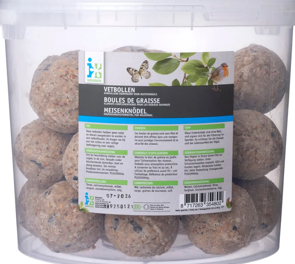 Intratuin Meisenknödel ohne Netz Eimer 30 St.