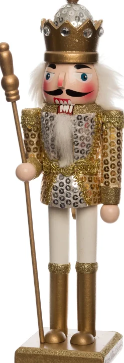 Intratuin Nussknacker gold / silber 9 x 7,5 x 30 cm