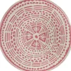 Intratuin Outdoor-Teppich Decor rund rosa D 180 cm