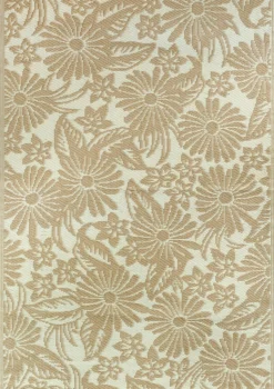 Intratuin Outdoor-Teppich Bloom beige 180 x 120 cm