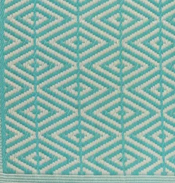 Intratuin Outdoor-Teppich Decor türkis 210 x 150 cm