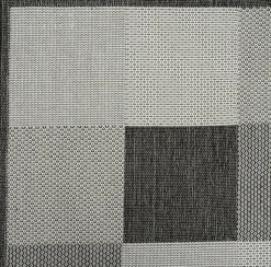Intratuin Outdoor-Teppich kariert grau 160 x 230 cm