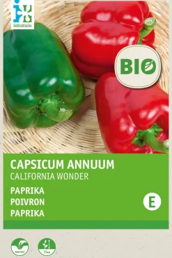Intratuin Paprika (Capsucum annuum 'California Wonder') (BIO) Samen