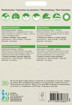 Intratuin Paprika 5-Farben-Mischung (Capsicum annuum) Samen