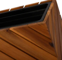 Intratuin Pflanzkübel Acacia naturell 32 x 32 x 42 cm