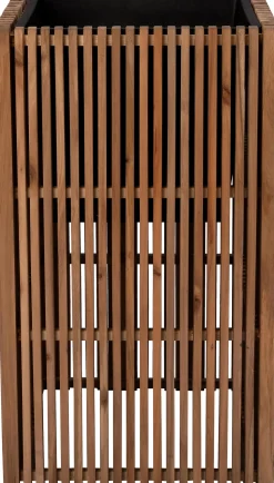 Intratuin Pflanzkübel Latten natur 51 x 51 x 90 cm