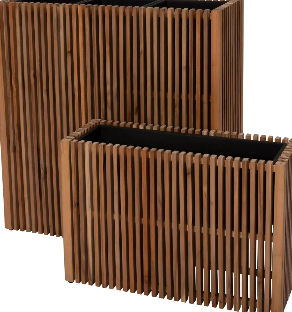 Intratuin Pflanzkübel Latten natur 73 x 27 x 50 cm