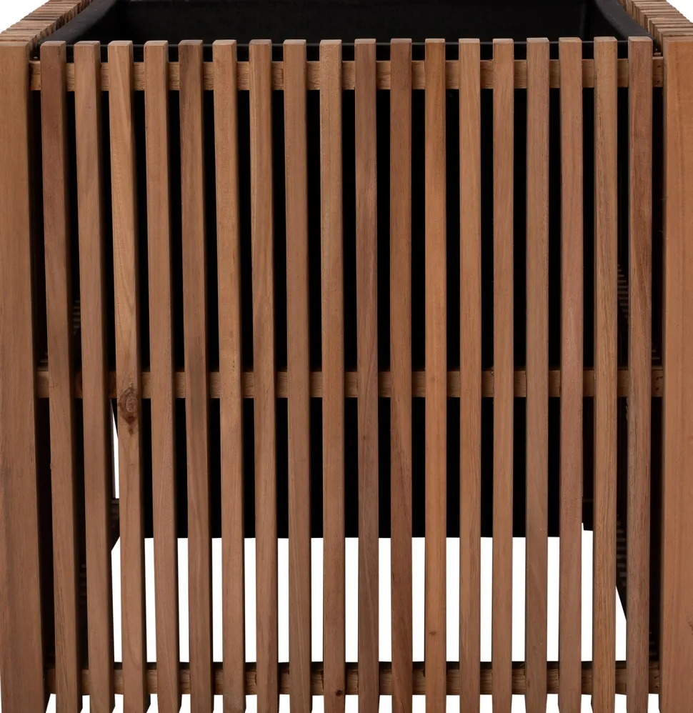 Intratuin Pflanzkübel Latten natur 51 x 51 x 50 cm