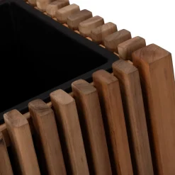 Intratuin Pflanzkübel Latten natur 51 x 51 x 50 cm