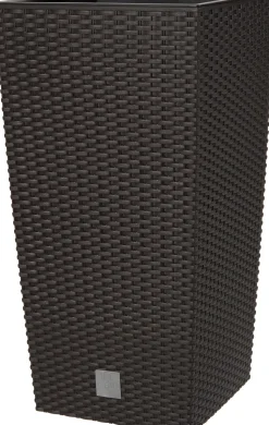 Intratuin Pflanzkübel Lucie 32,5 x 32,5 x 61 cm anthrazit