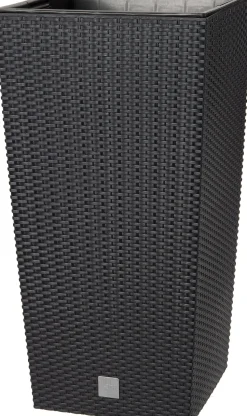 Intratuin Pflanzkübel Lucie 40 x 40 x 75 cm anthrazit