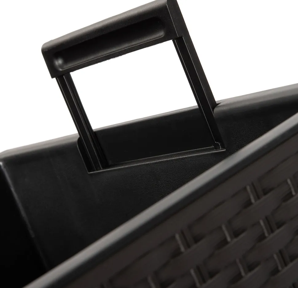 Intratuin Pflanzkübel Lucie 40 x 40 x 75 cm anthrazit