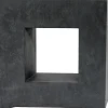 Intratuin Pflanzkübel mit Fenster 68 x 27 x 68 cm anthrazit